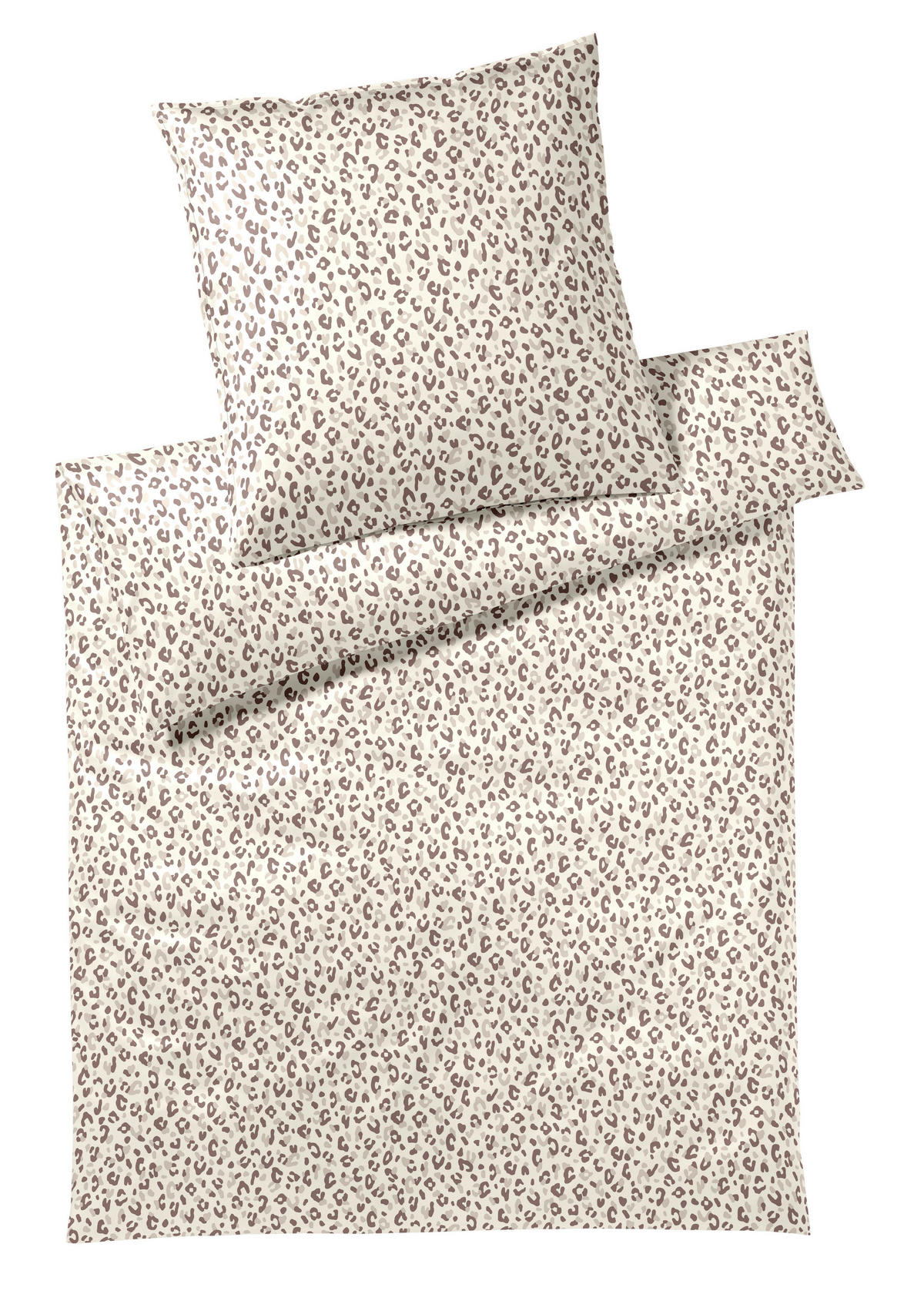 POSTELJNINA LEOLOOK 140/200 cm mako saten rjava  - rjava, Konvencionalno, tekstil (140/200cm) - Elegante