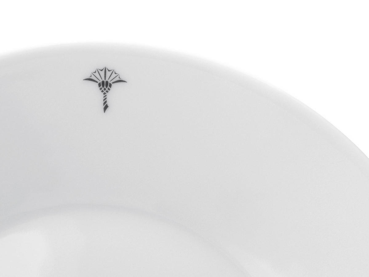 FRÜHSTÜCKSTELLERSET Single Cornflower  - Weiß, Design, Keramik (22cm) - Joop!