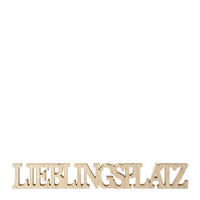 DEKOSCHRIFTZUG - Hellbraun, Basics, Holz (60/8/2cm)