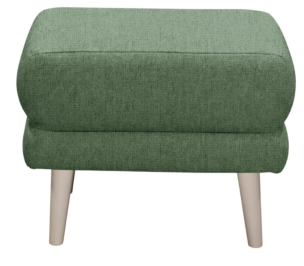 HOCKER MINA Mikrovelours Dunkelgrün  - Kaschmir/Dunkelgrün, MODERN, Holz/Textil (63/43/42cm) - MID.YOU