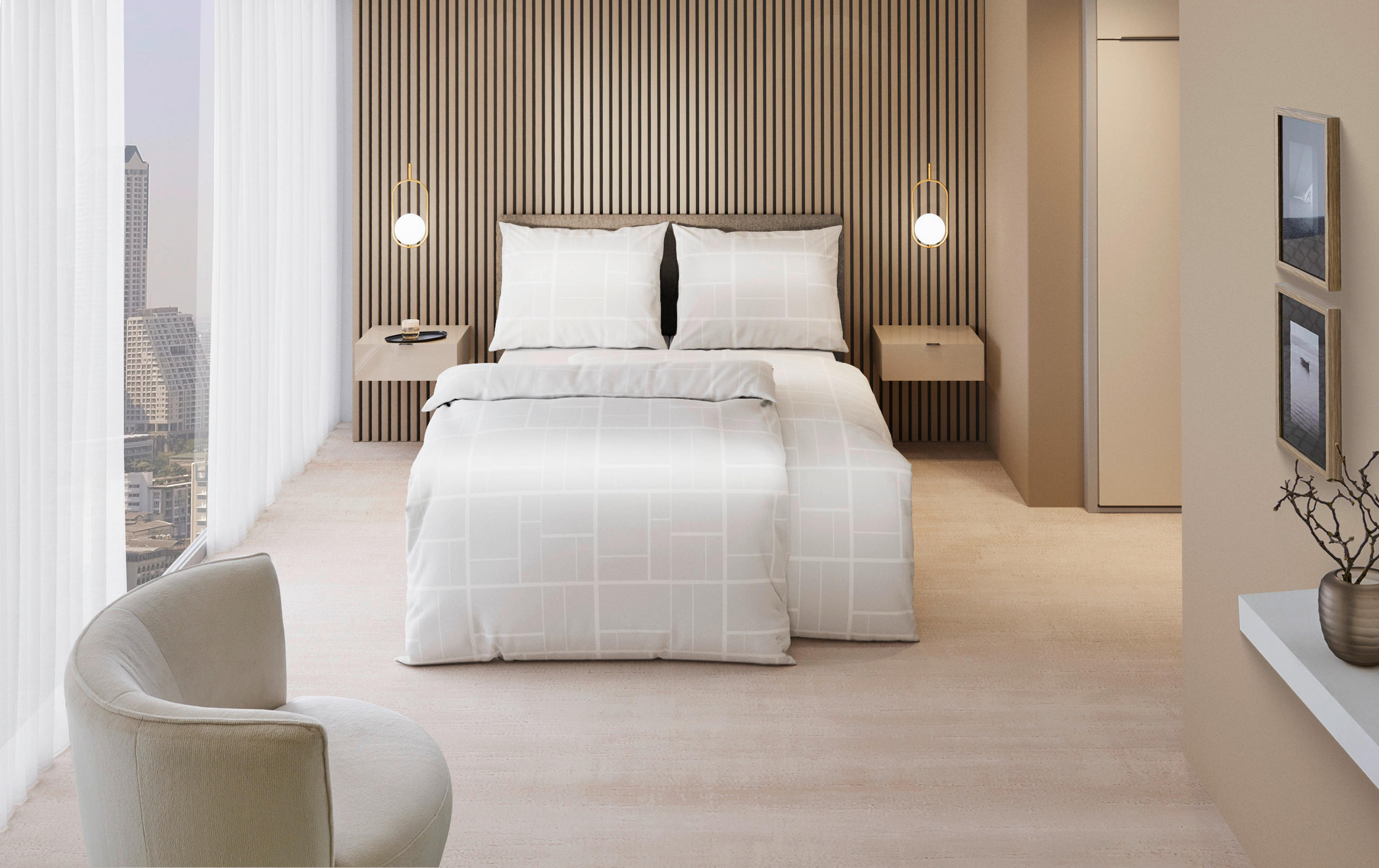 BETTWÄSCHE 140/200 cm  - Weiß, KONVENTIONELL, Textil (140/200cm) - Dieter Knoll