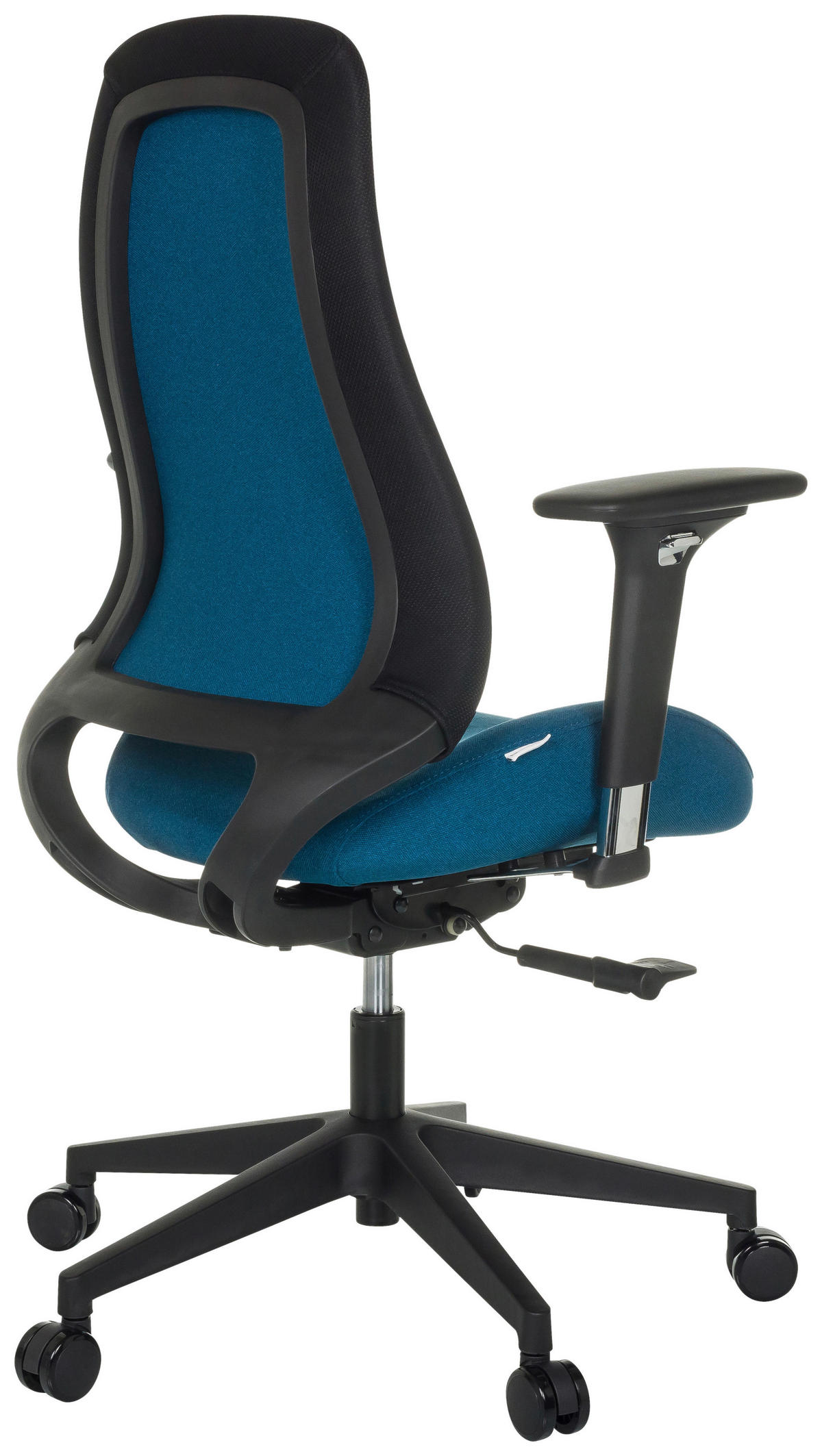 SNURRSTOL  i flatväv mörkblå  - svart/mörkblå, Modern, textil/plast (67/111 - 120/64cm) - MID.YOU