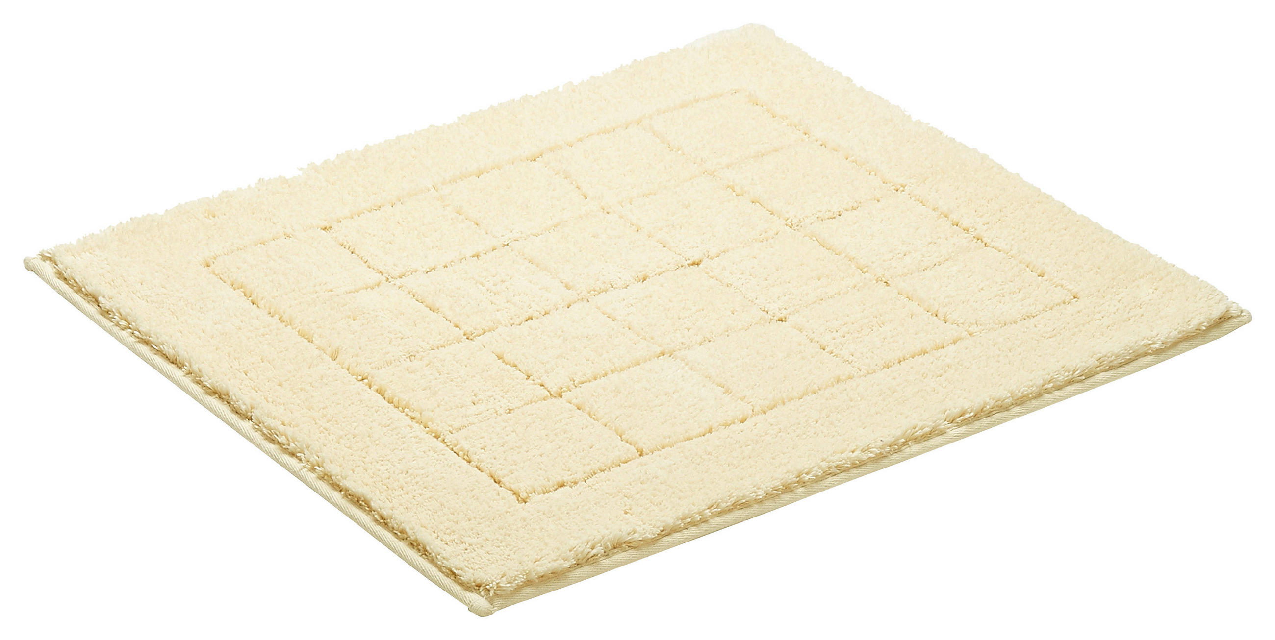 Badematte 55 x 65 Creme 55/65 cm  - Creme, Basics, Kunststoff/Textil (55/65cm) - Vossen