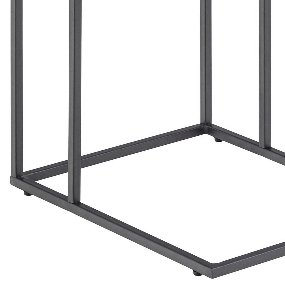 ODKLÁDACÍ STOLEK, černá - černá, Design, kov/kompozitní dřevo (43/35/63cm) - MID.YOU