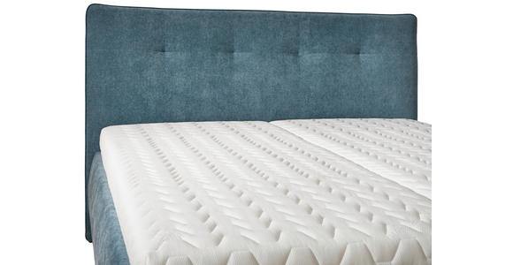 POLSTERBETT 180/200 cm,  in Blau, Bettkasten, Lattenroste, Matratzen, H2 + H3 = mittel + fest  - Blau/Anthrazit, Design, Holz/Textil (180/200cm) - Voleo