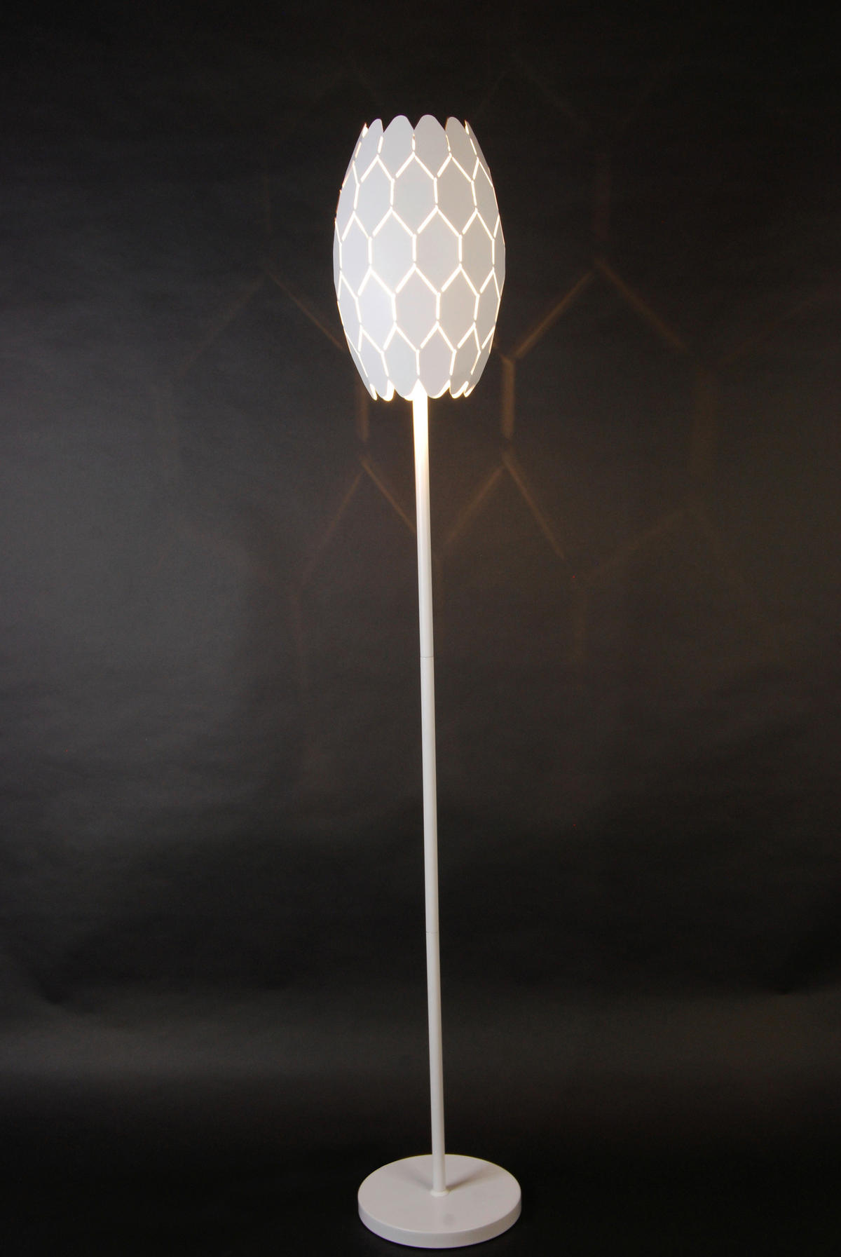 STEHLEUCHTE - Weiss, Trend, Metall (20/148,5cm) - Novel