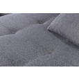 ECKSOFA in Webstoff Anthrazit, Dunkelblau  - Chromfarben/Anthrazit, Design, Kunststoff/Textil (302/187cm) - Carryhome