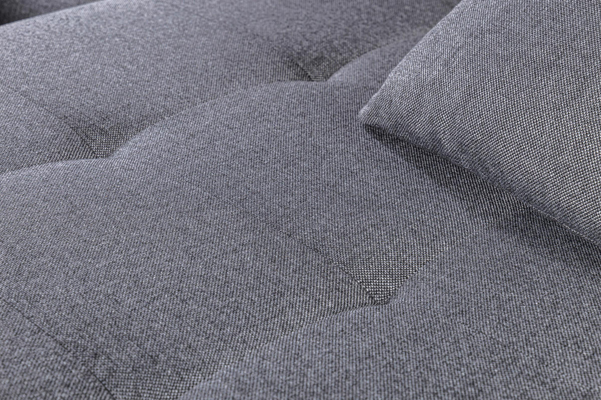 ECKSOFA in Webstoff Hellgrau, Anthrazit  - Chromfarben/Anthrazit, Design, Kunststoff/Textil (302/187cm) - Carryhome