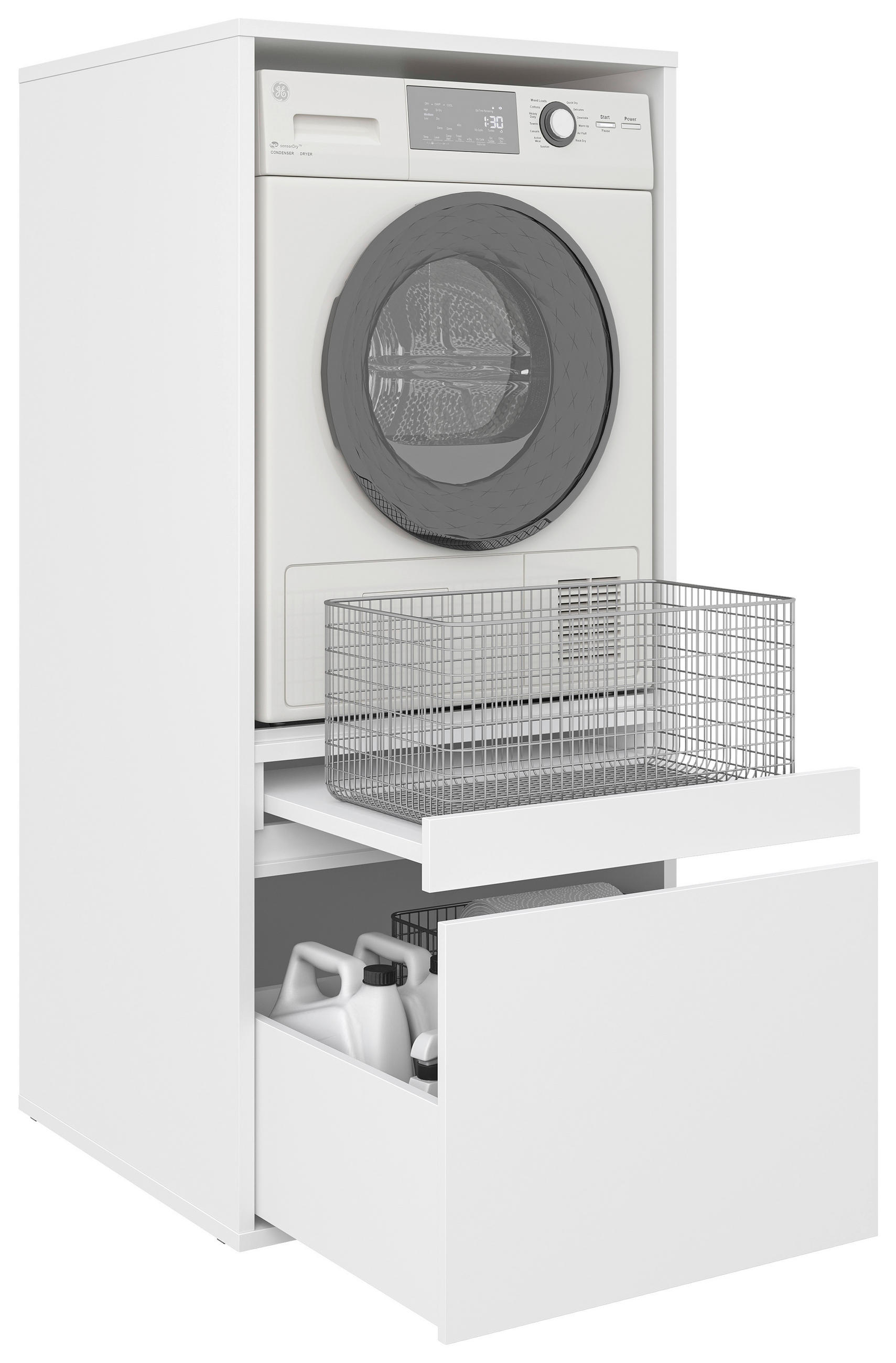 WASCHMASCHINENSCHRANK 67,5/151,8/67,5 cm  in Weiß  - Weiß, Basics, Holzwerkstoff (67,5/151,8/67,5cm) - Xora