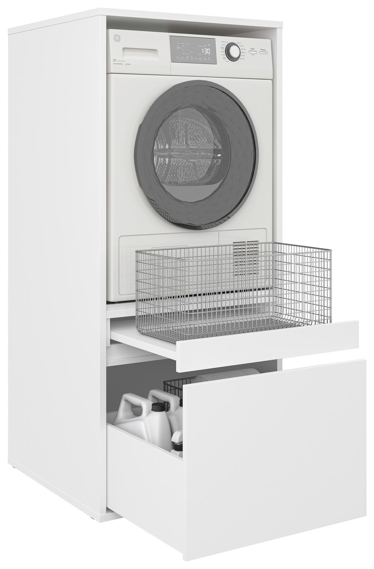 WASCHMASCHINENSCHRANK 67,5/151,8/67,5 cm  in Weiß  - Weiß, Basics, Holzwerkstoff (67,5/151,8/67,5cm) - Xora