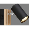 STRAHLER 8/10 cm   - Schwarz/Pinienfarben, Natur, Holz/Metall (8/10cm) - Novel