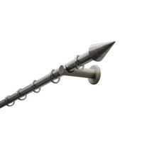 KARNIŠA VODILICA srebrna, metal - srebrna, Osnovno, metal (160cm) - Gardinia
