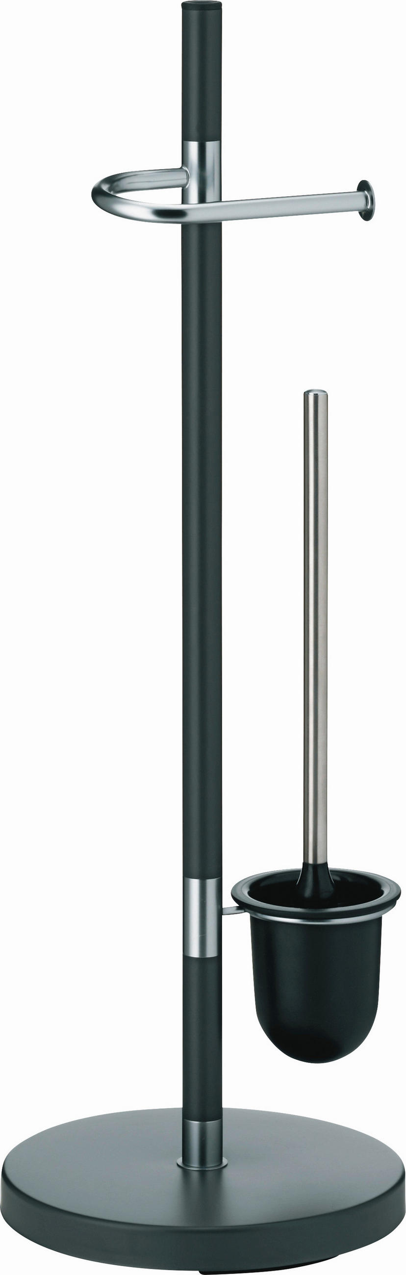 WC-BÜRSTENGARNITUR - Anthrazit, KONVENTIONELL, Metall (25/76,5cm) - Kela