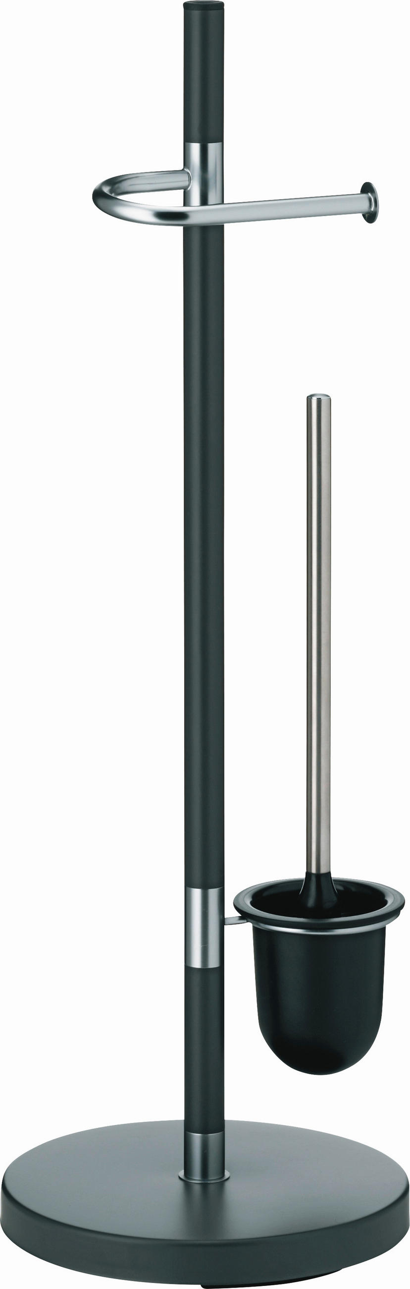 WC-BÜRSTENGARNITUR - Anthrazit, KONVENTIONELL, Metall (25/76,5cm) - Kela