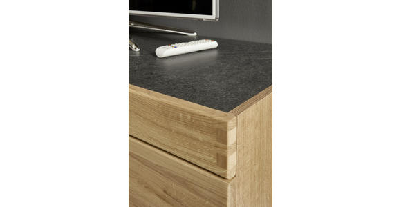 LOWBOARD 205/54/50 cm - Schieferfarben/Eichefarben, KONVENTIONELL, Holz/Holzwerkstoff (205/54/50cm) - Voleo