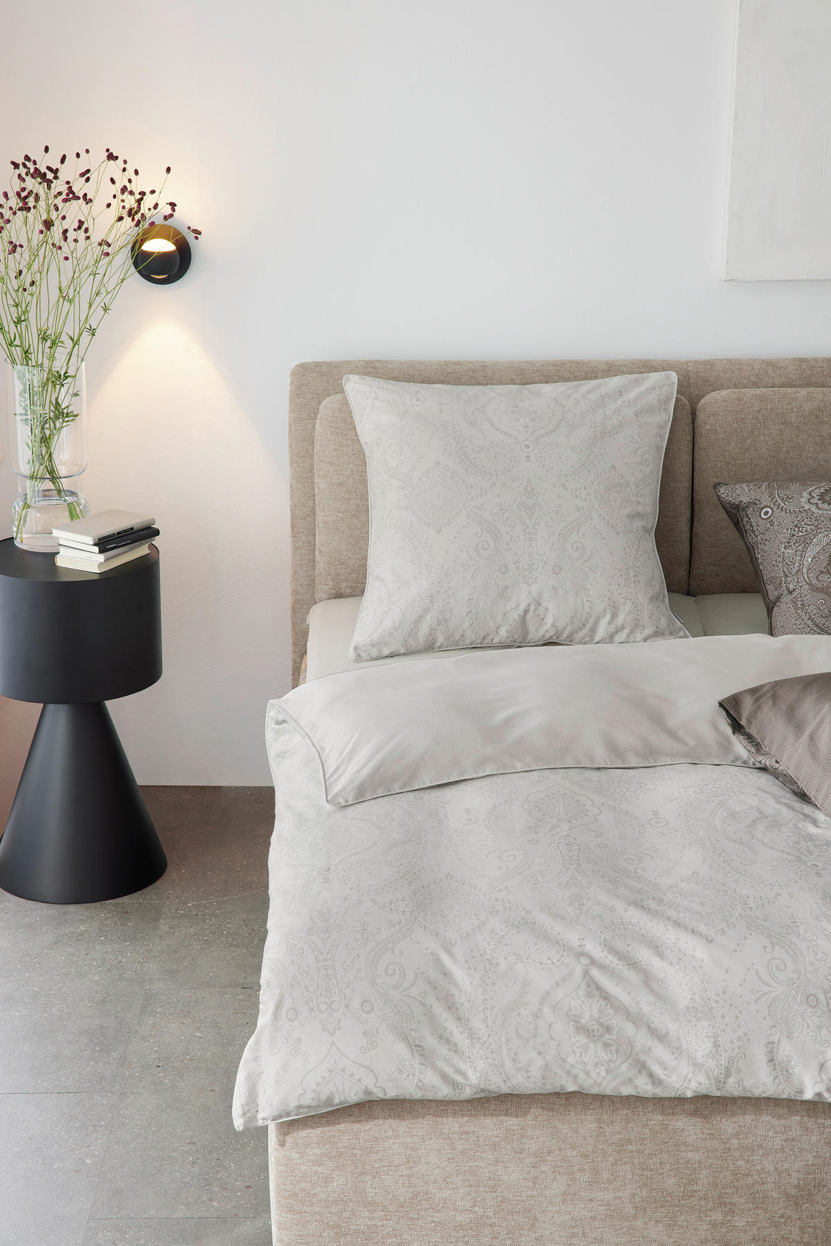 BETTWÄSCHE 2-teilig PEARL Satin 135/200 cm  - Weiß, Basics, Textil (135/200cm) - Musterring