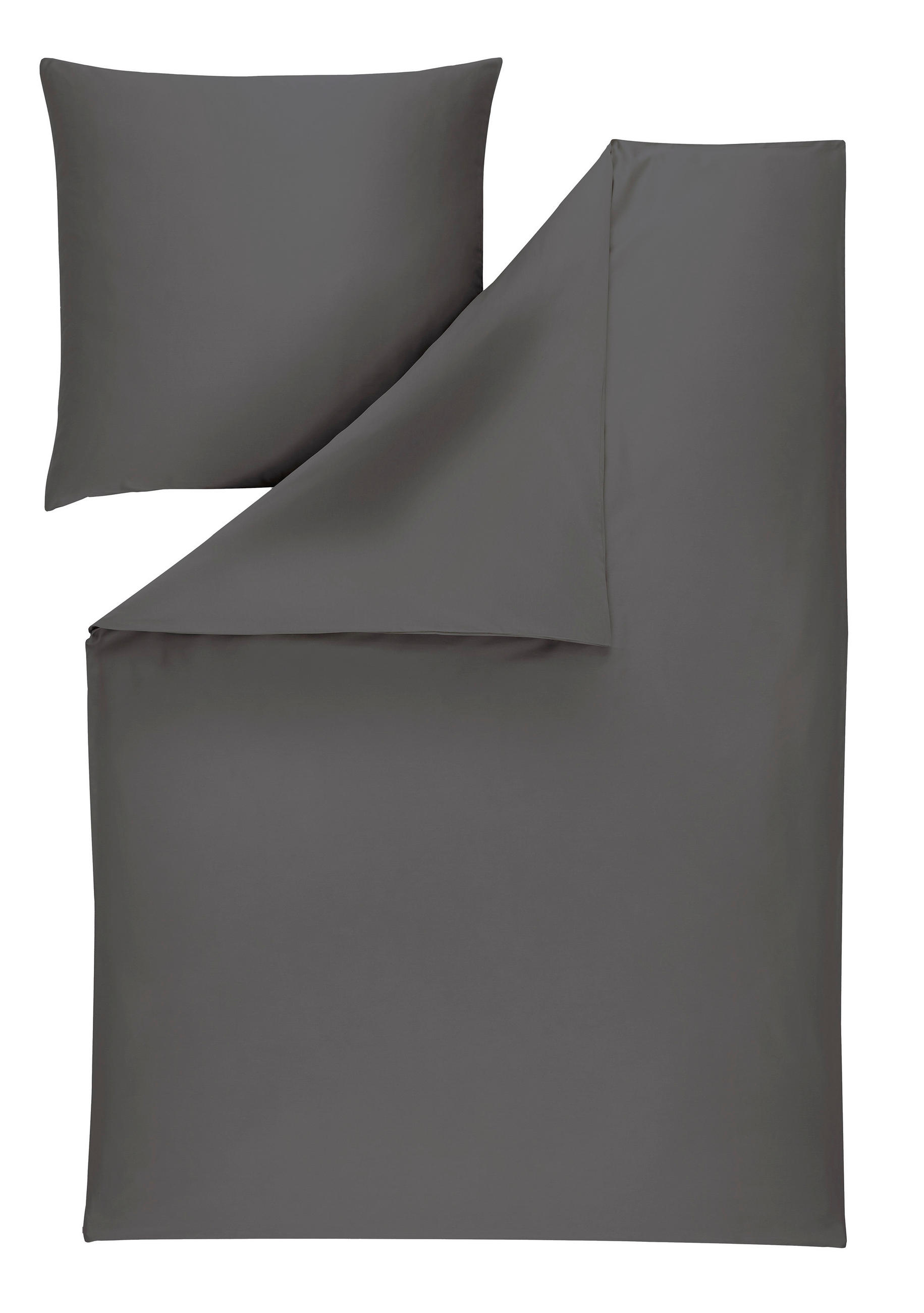 BETTWÄSCHE Atelier Makosatin 155/220 cm  - Grau, Design, Textil (155/220cm) - Estella