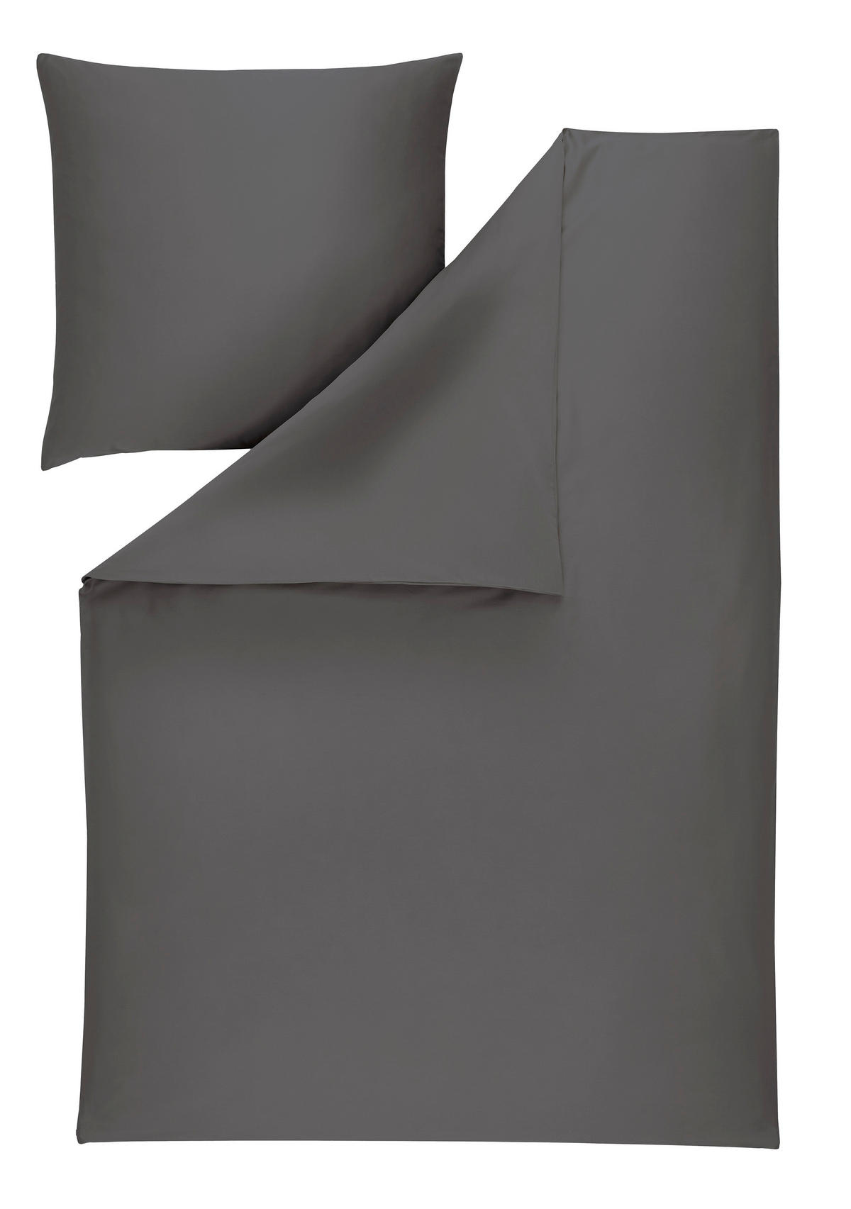 BETTWÄSCHE Atelier Makosatin 155/220 cm  - Grau, Design, Textil (155/220cm) - Estella