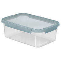 ÉTELTÁROLÓ DOBOZ  3,5 l  - áttetsző/zöld, Basics, műanyag (3,5l)