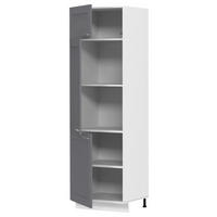 GESCHIRRSCHRANK 60/207/57 cm  in Anthrazit, Weiss  - Weiss/Anthrazit, Trend, Holzwerkstoff/Kunststoff (60/207/57cm) - MID.YOU