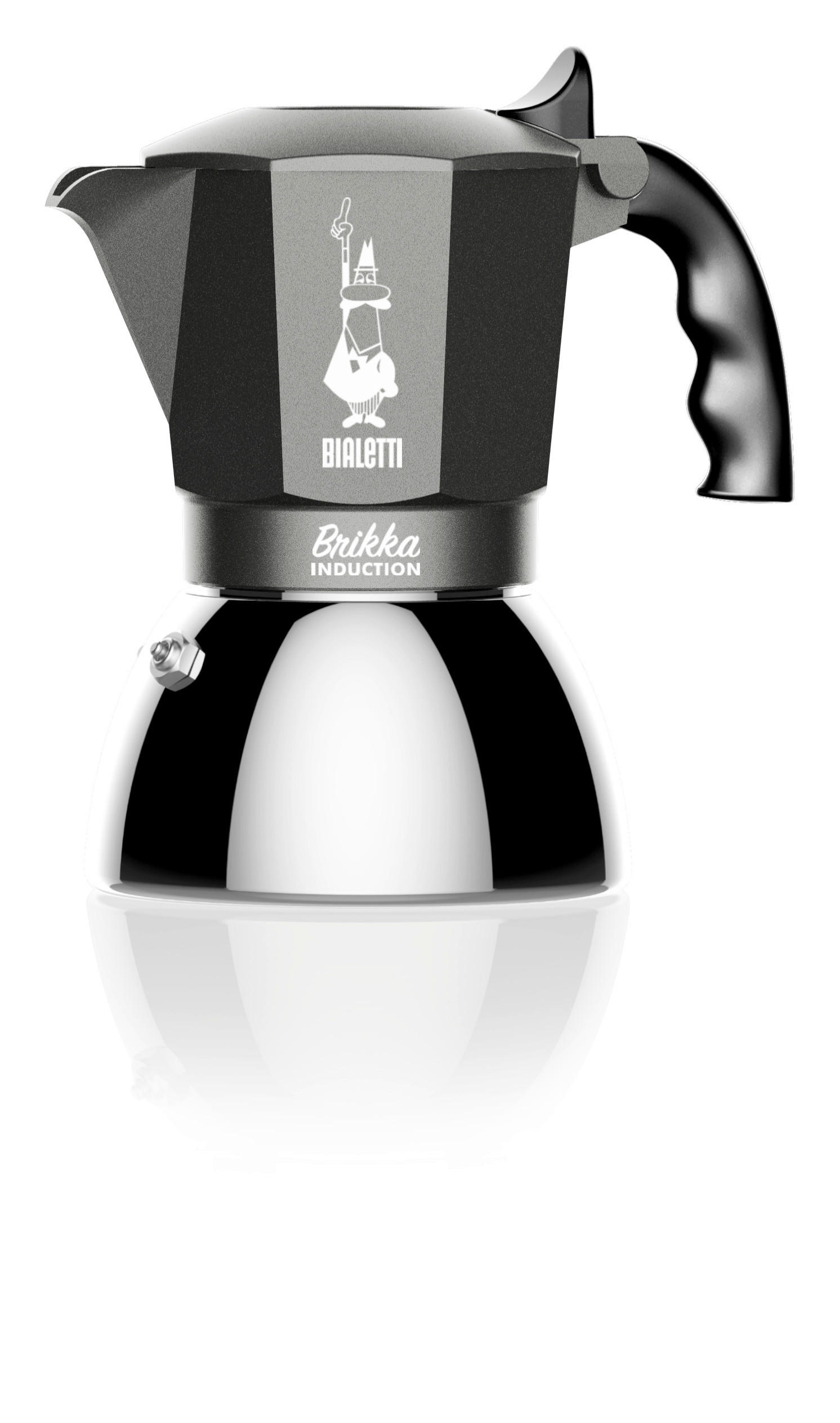 ESPRESSOKOCHER  - Silberfarben/Schwarz, Basics, Kunststoff/Metall (19.3/11.5/19cm) - Bialetti