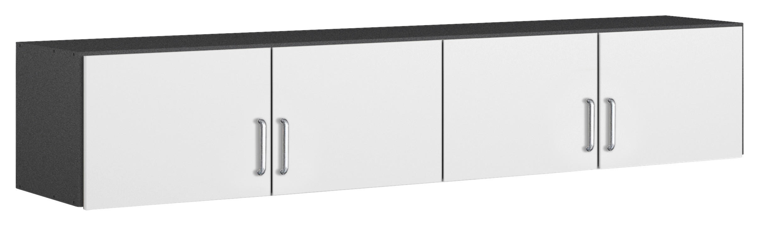 AUFSATZSCHRANK 181/39/54 cm  in  - Alufarben/Weiß, KONVENTIONELL, Holzwerkstoff (181/39/54cm) - Rauch Möbel
