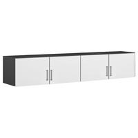 AUFSATZSCHRANK 181/39/54 cm  in  - Alufarben/Weiß, KONVENTIONELL, Holzwerkstoff (181/39/54cm) - Rauch Möbel