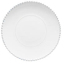 PLATZTELLER Keramik Steinzeug  - Weiß Hochglanz, Basics, Keramik (34,3/3,3cm) - Costa Nova
