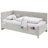 POLSTERLIEGE in Cord Beige  - Eichefarben/Beige, Konventionell, Holz/Textil (90/200cm) - Stylife