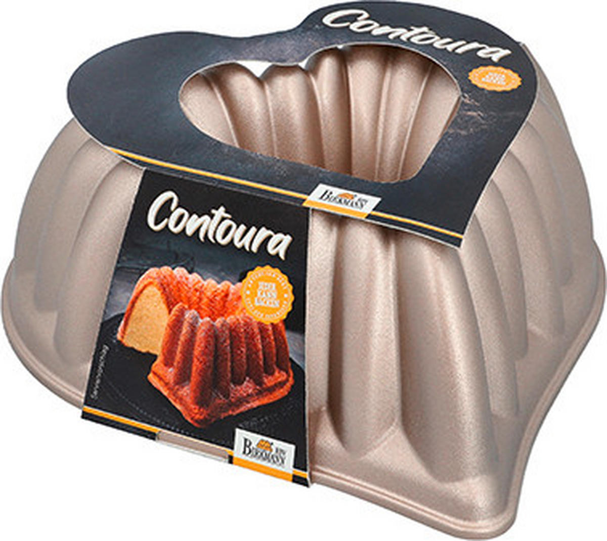 GUGELHUPFFORM  - Goldfarben, Basics, Metall (26,5/10/28cm) - Birkmann