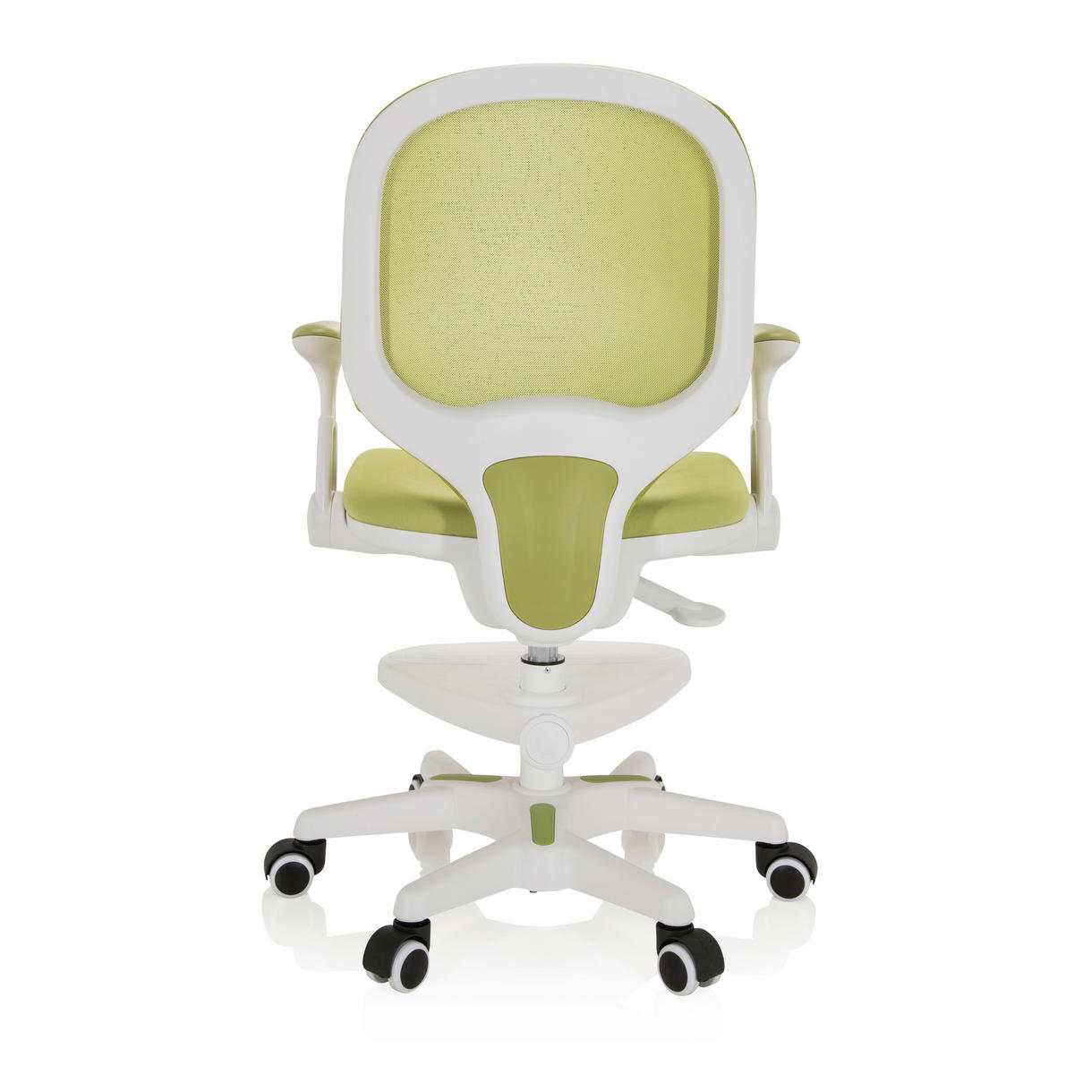 JUGENDDREHSTUHL Netzbespannung Weiß, Hellgrün  - Weiß/Hellgrün, MODERN, Kunststoff/Textil (56/89/52cm) - MID.YOU