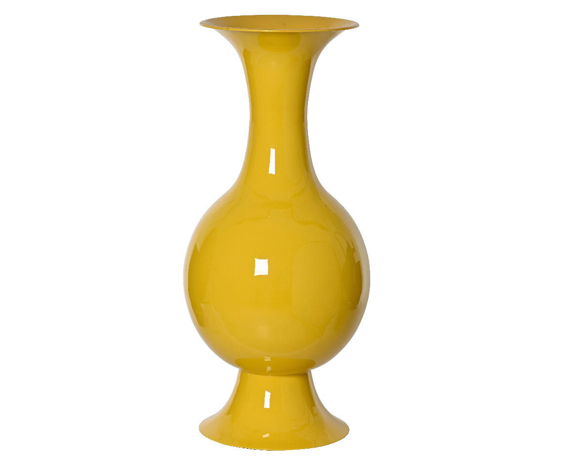 VAZĂ 56 cm - galben, Trend, metal (25/56cm) - Ambia Home