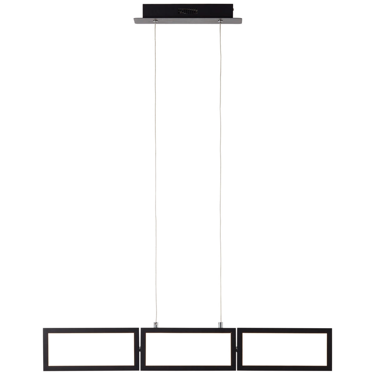 LED-HÄNGELEUCHTE 80,5/12/120 cm  - Schwarz, Design, Kunststoff/Metall (80,5/12/120cm) - Brilliant