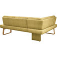ECKBANK 174/280 cm  in Gelb, Eichefarben  - Eichefarben/Gelb, Design, Holz/Textil (174/280cm) - Dieter Knoll