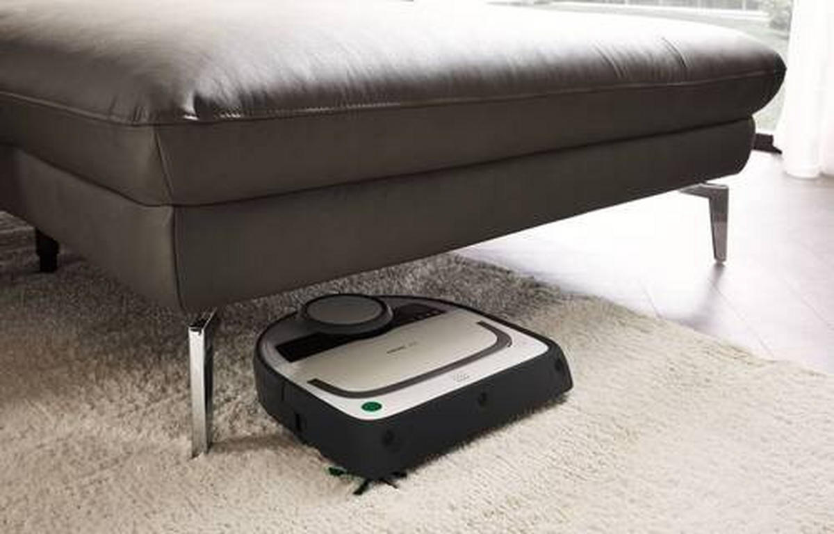 ECKSOFA in Echtleder Graubraun  - Graubraun/Schwarz, Design, Leder/Metall (325/157cm) - Dieter Knoll