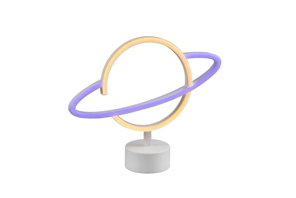 LED BORDSLAMPA - vit, Trend, plast (29/24,5/8,5cm)