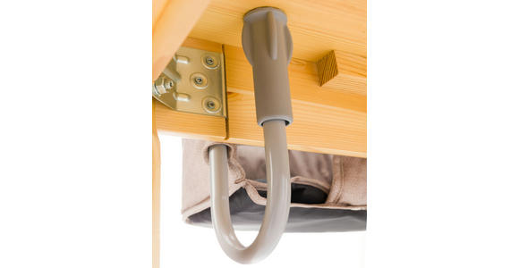 TISCHSITZ  - Beige/Grau, Basics, Textil/Metall (58,5/38/28,5cm) - My Baby Lou