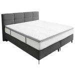 BOXSPRINGBETT 180/200 cm  in Grau  - Schwarz/Grau, KONVENTIONELL, Holz/Holzwerkstoff (180/200cm) - Carryhome