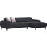 WOHNLANDSCHAFT in Textil Grau - Multicolor/Schwarz, Basics, Textil/Metall (292/170cm) - Dieter Knoll WOHNLANDSCHAFT in Textil Grau - Multicolor/Schwarz, Basics, Textil/Metall (292/170cm) - Dieter Knoll