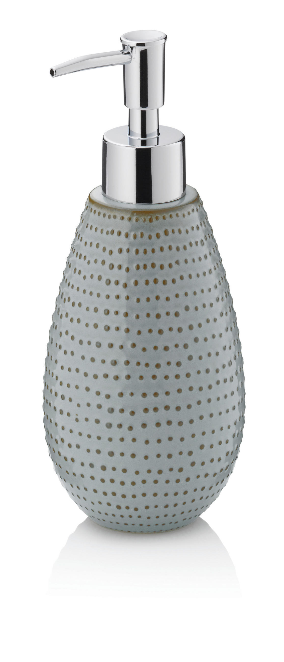 SEIFENSPENDER Dots  - Graubraun, Basics, Keramik (8,0/19,5cm) - Kela