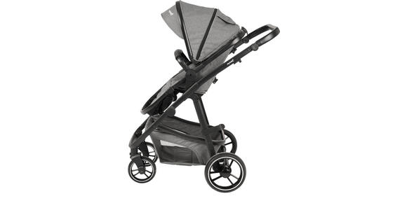 KINDERWAGENSET Korfu  - Dunkelgrau/Schwarz, Basics, Kunststoff/Textil - My Baby Lou