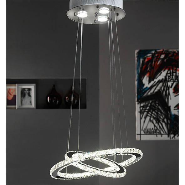 LED-HÄNGELEUCHTE 45/120 cm   - Chromfarben, Design, Metall (45/120cm)