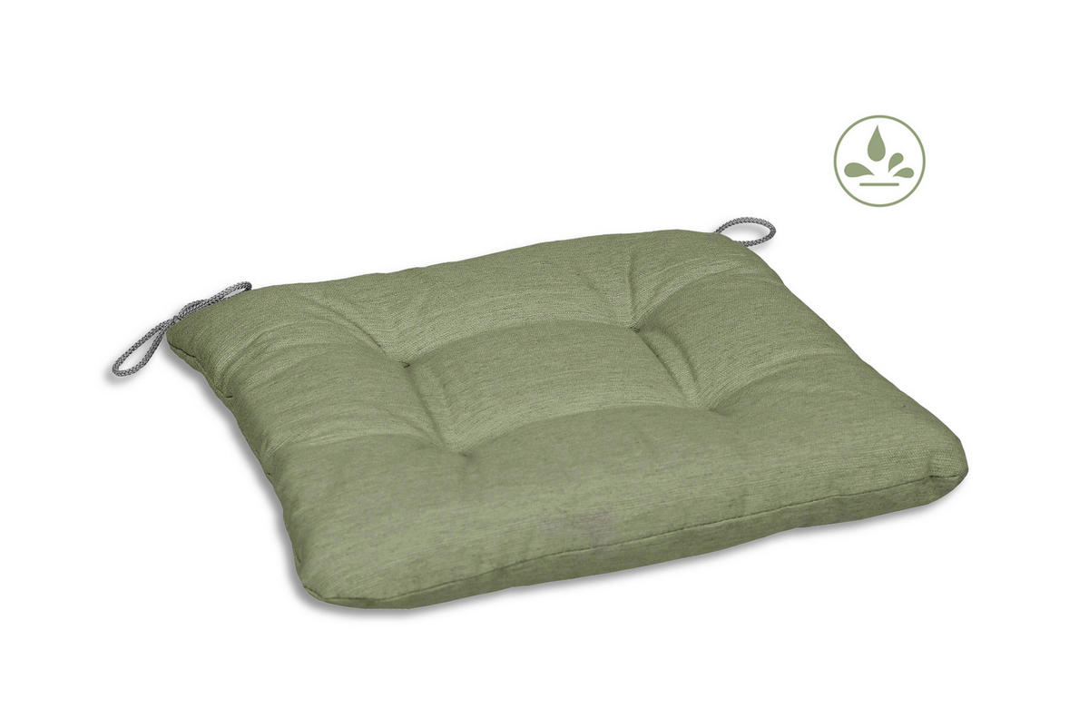 PERNĂ PENTRU șEZUT  38/38 cm   - verde, Konventionell, textil (38/38cm)