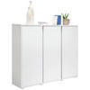 SCHUHSCHRANK  in 145/120/34 cm  - Weiss, Konventionell, Holzwerkstoff (145/120/34cm) - Xora