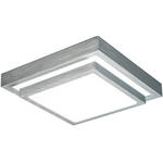 LED-DECKENLEUCHTE 23,5 W    40/40/9 cm  - Alufarben/Weiß, Basics, Kunststoff/Metall (40/40/9cm) - Novel