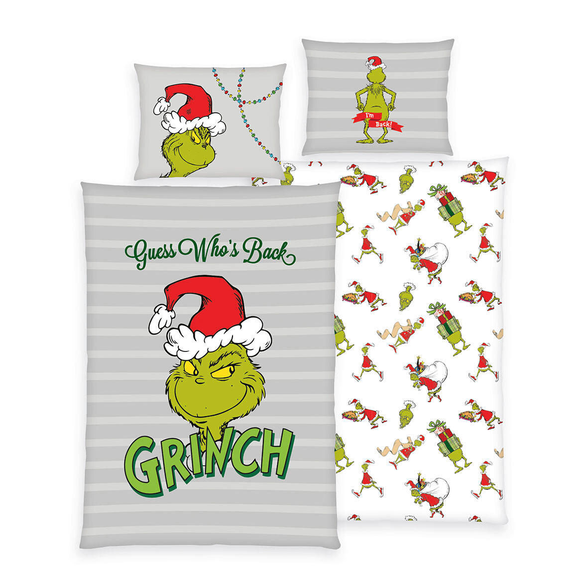 ÁGYNEMŰHUZAT-GARNITÚRA 140/200 cm  - többszínű, Konventionell, textil (140/200cm) - The Grinch