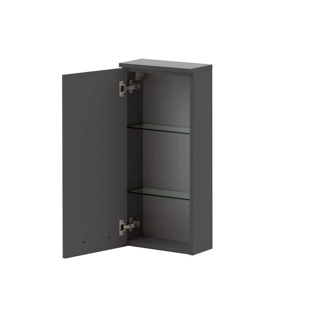 Thumbnail - Stylife Oberschrank, Anthrazit, Holzwerkstoff, 2 Fächer, 32.7x72.3x16.3 cm, Made in Germany, Soft-Close-System, Badezimm...