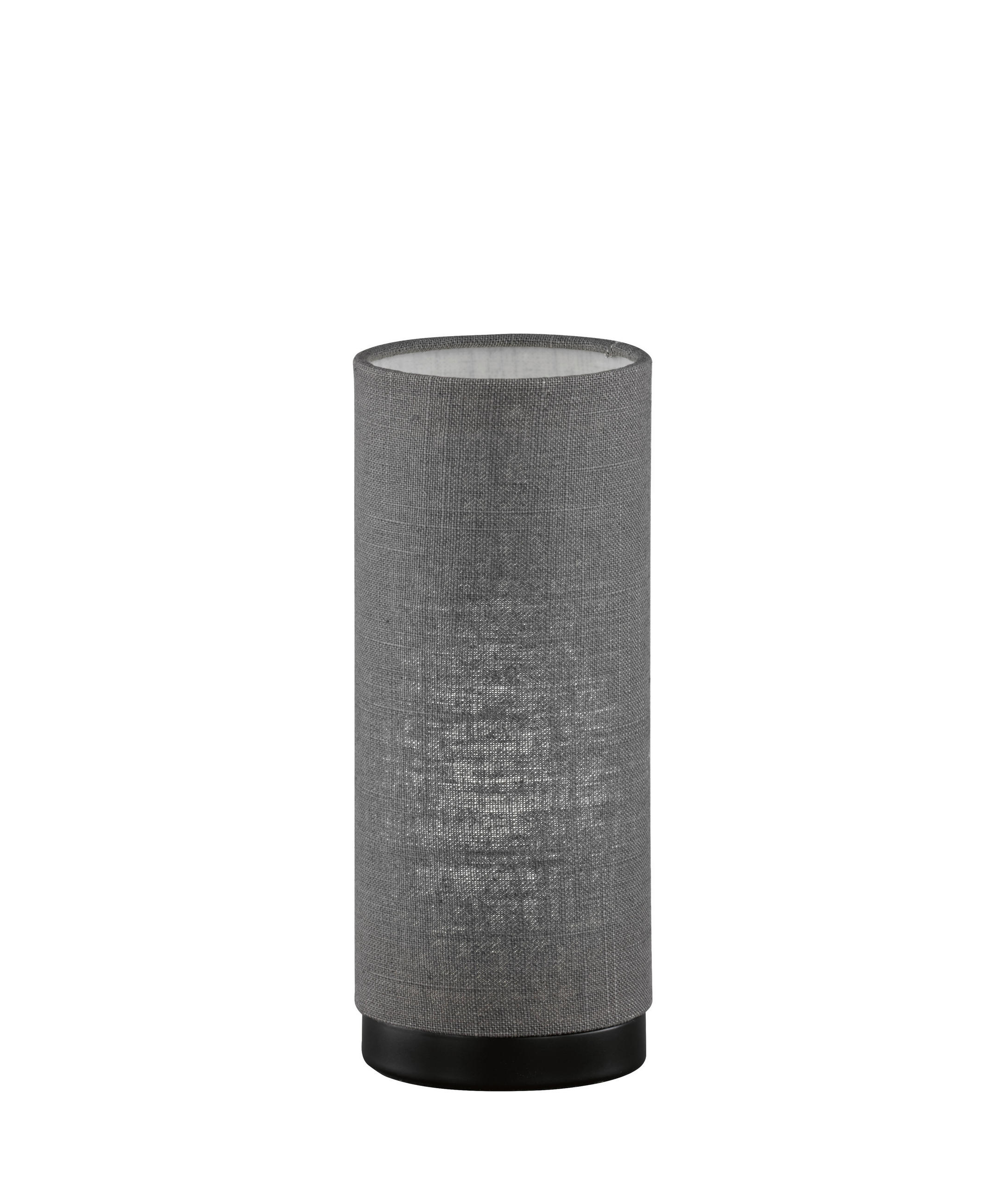 TISCHLEUCHTE - Schwarz, Design, Textil/Metall (10/25cm) - Fischer & Honsel