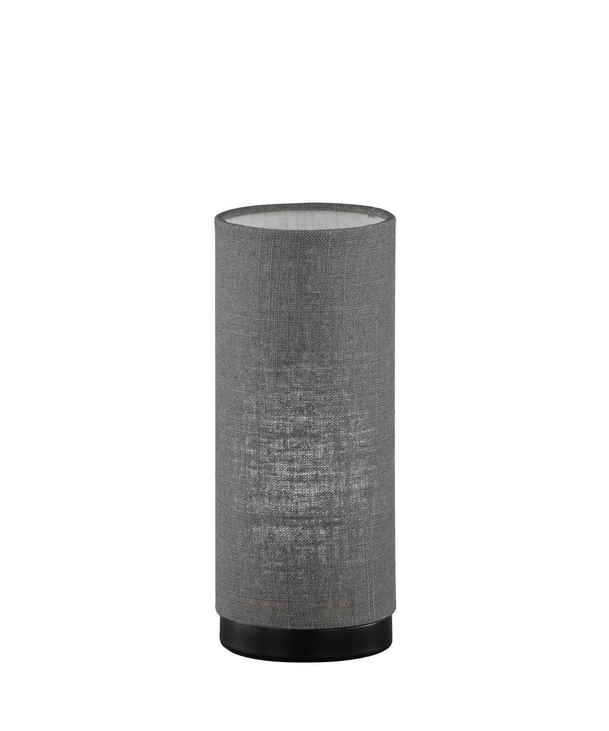 TISCHLEUCHTE 10/25 cm   - Schwarz, Design, Textil/Metall (10/25cm) - Fischer & Honsel