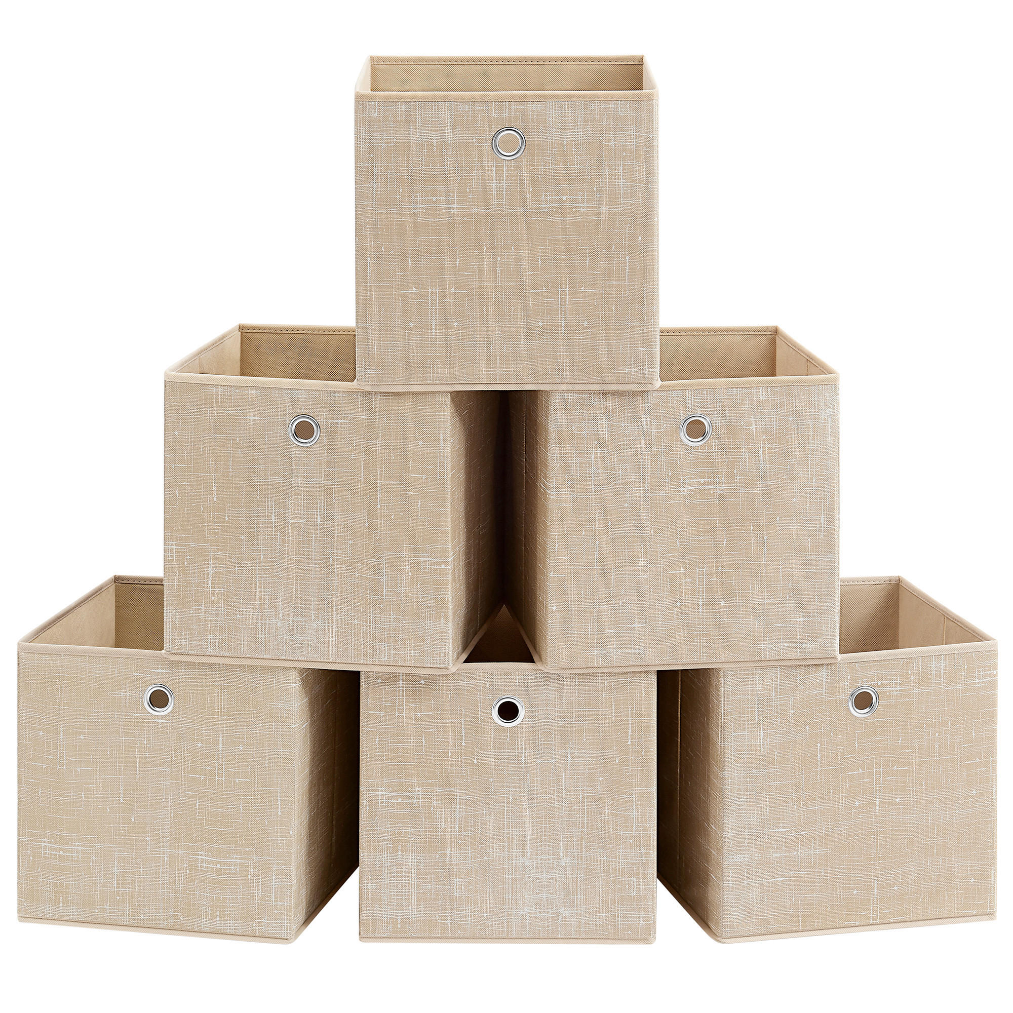 XXXLutz Aufbewahrungsboxen-Set Sand, Beige 30x30x30 cm